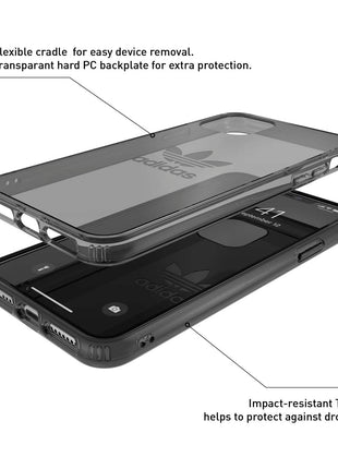 iPhone11ProMaxケース Protective Clear Case Big Logo FW19 スモーキー ブラック [アウトレット]
