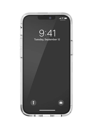 iPhone12miniケース グリップケース クリア/ブラック