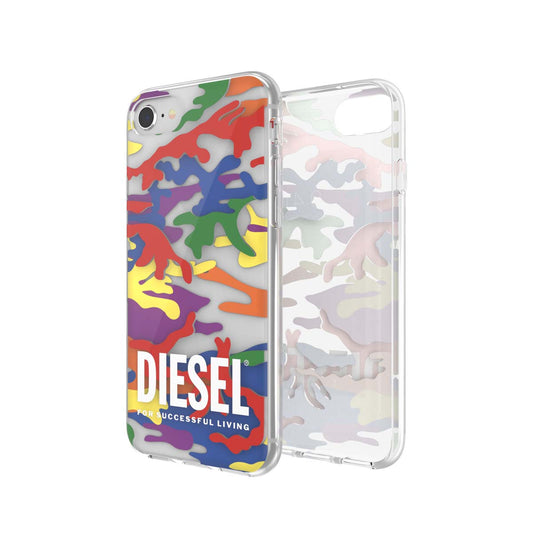 iPhone SE [第2世代] ケース DIESEL × PRIDE クリアケース カラフル