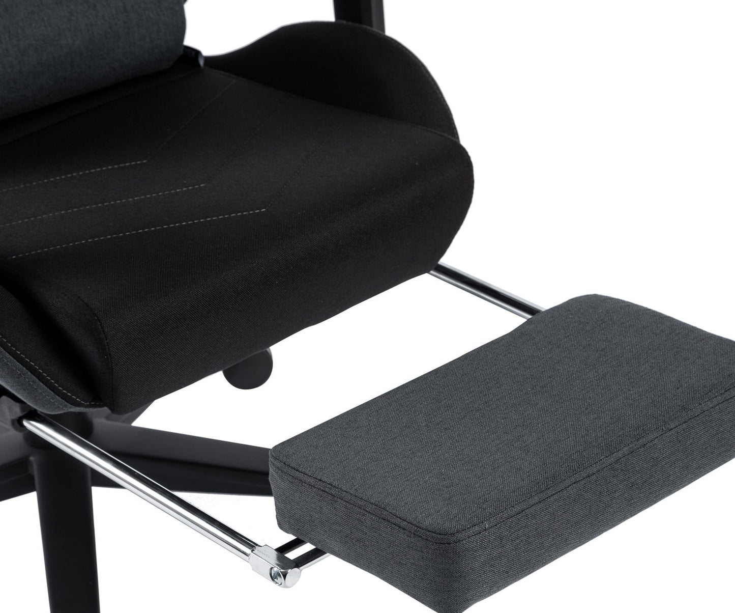 ゲーミングチェア VESTEX  S1 カラーファブリック フットレスト付 ブラック