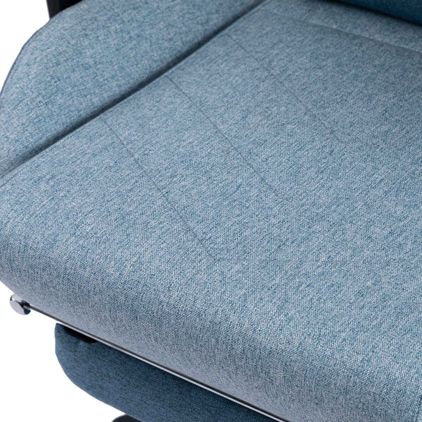 ゲーミングチェア VESTEX  S1 カラーファブリック フットレスト付 ブルー