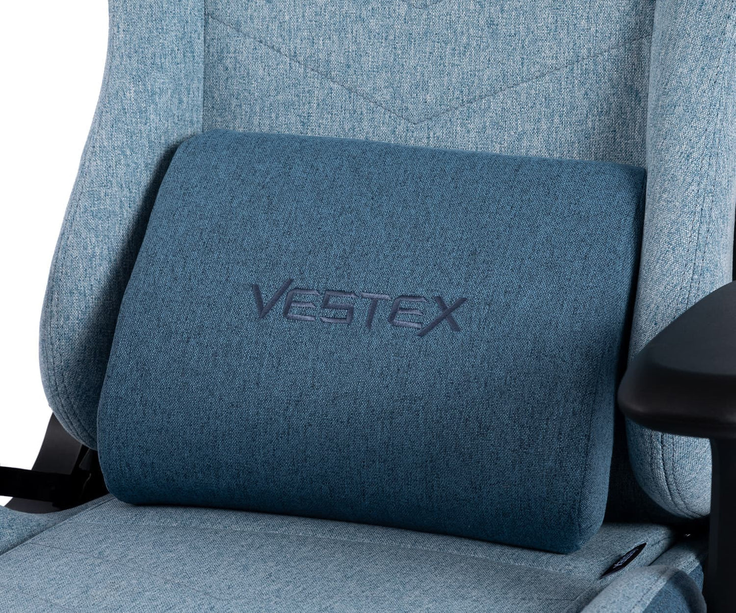 ゲーミングチェア VESTEX  S1 カラーファブリック フットレスト付 ブルー