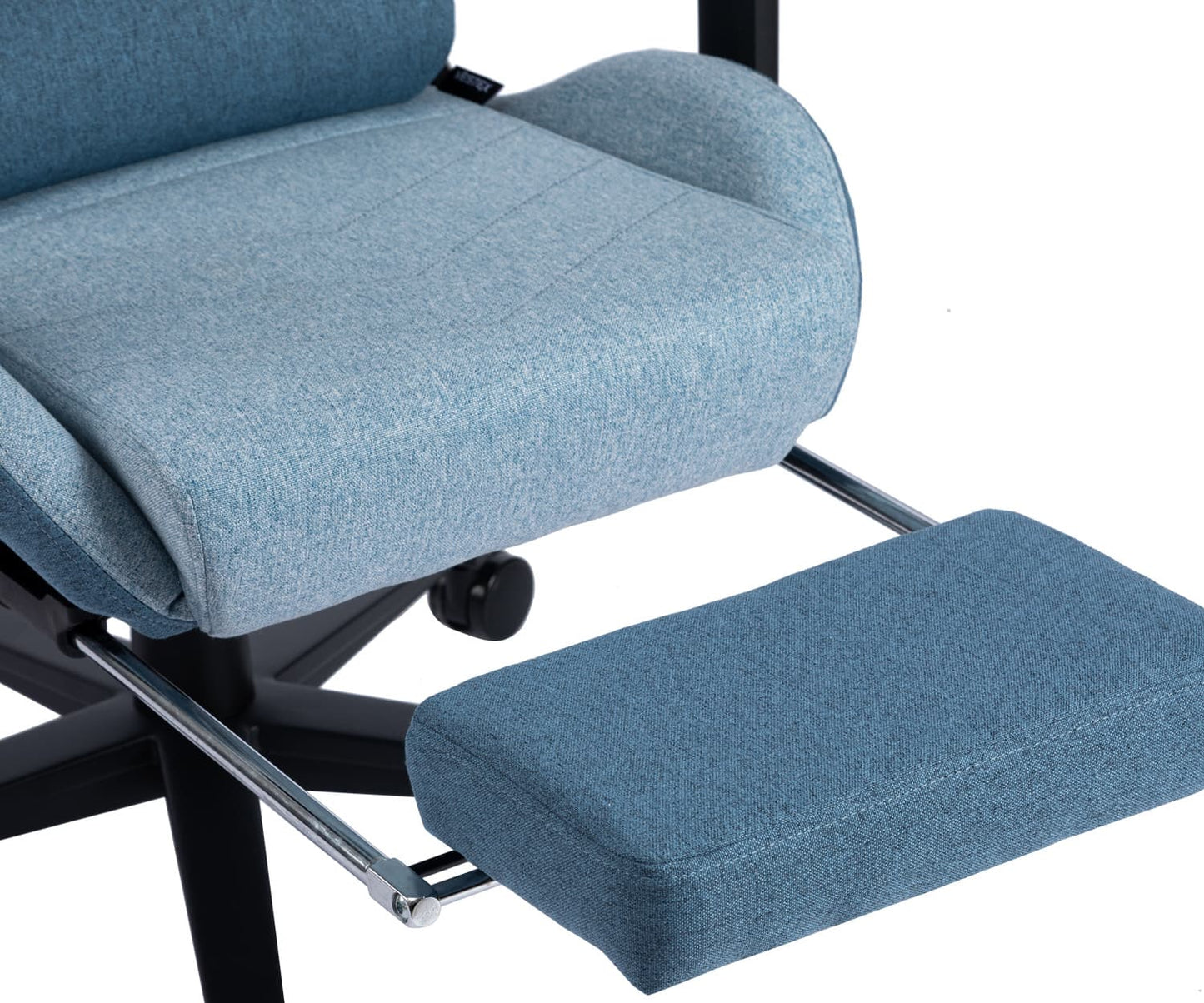 ゲーミングチェア VESTEX  S1 カラーファブリック フットレスト付 ブルー