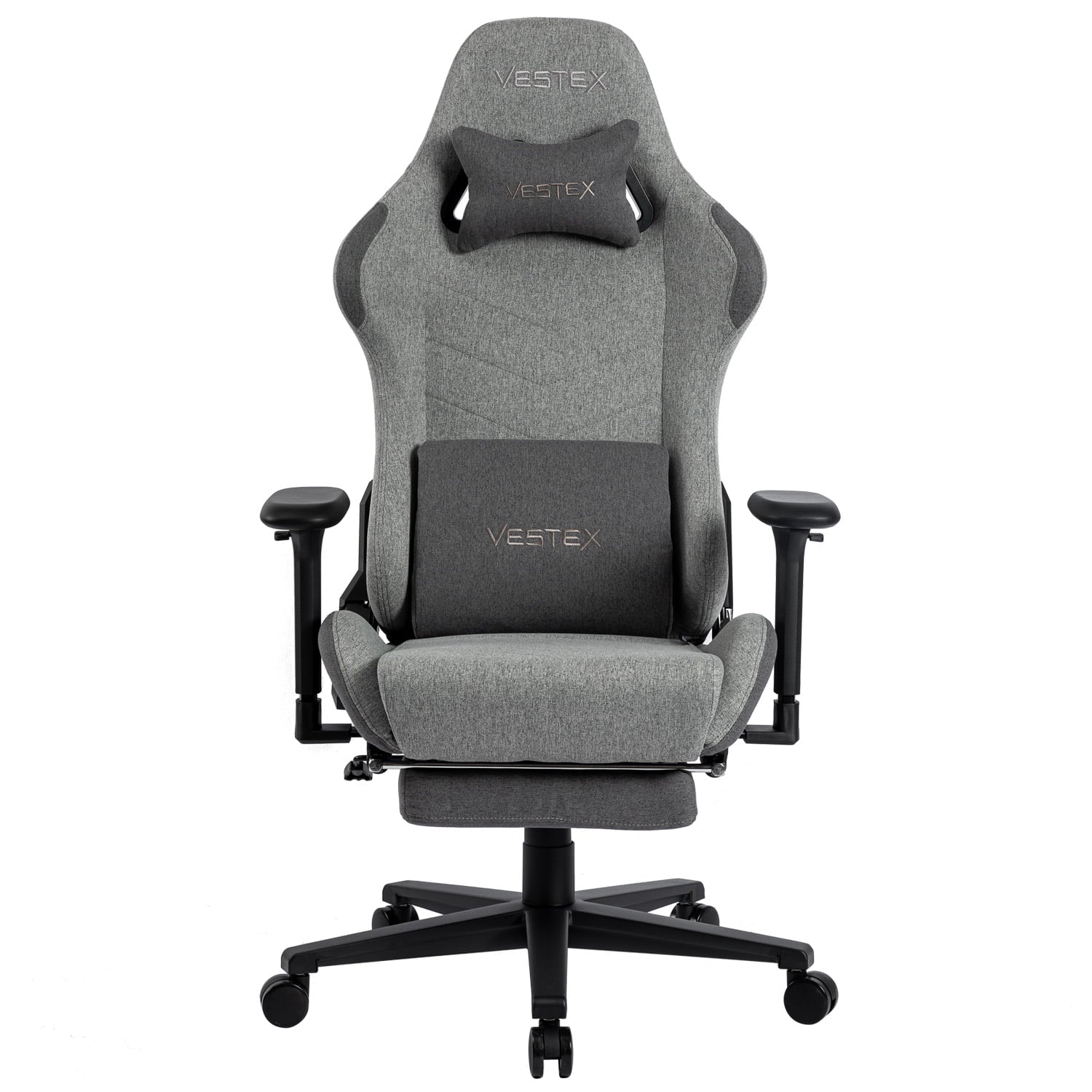 ゲーミングチェア VESTEX S1 カラーファブリック フットレスト付