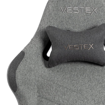 ゲーミングチェア VESTEX  S1 カラーファブリック フットレスト付 グレー