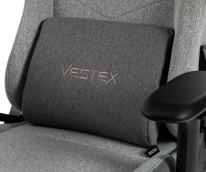 ゲーミングチェア VESTEX  S1 カラーファブリック フットレスト付 グレー