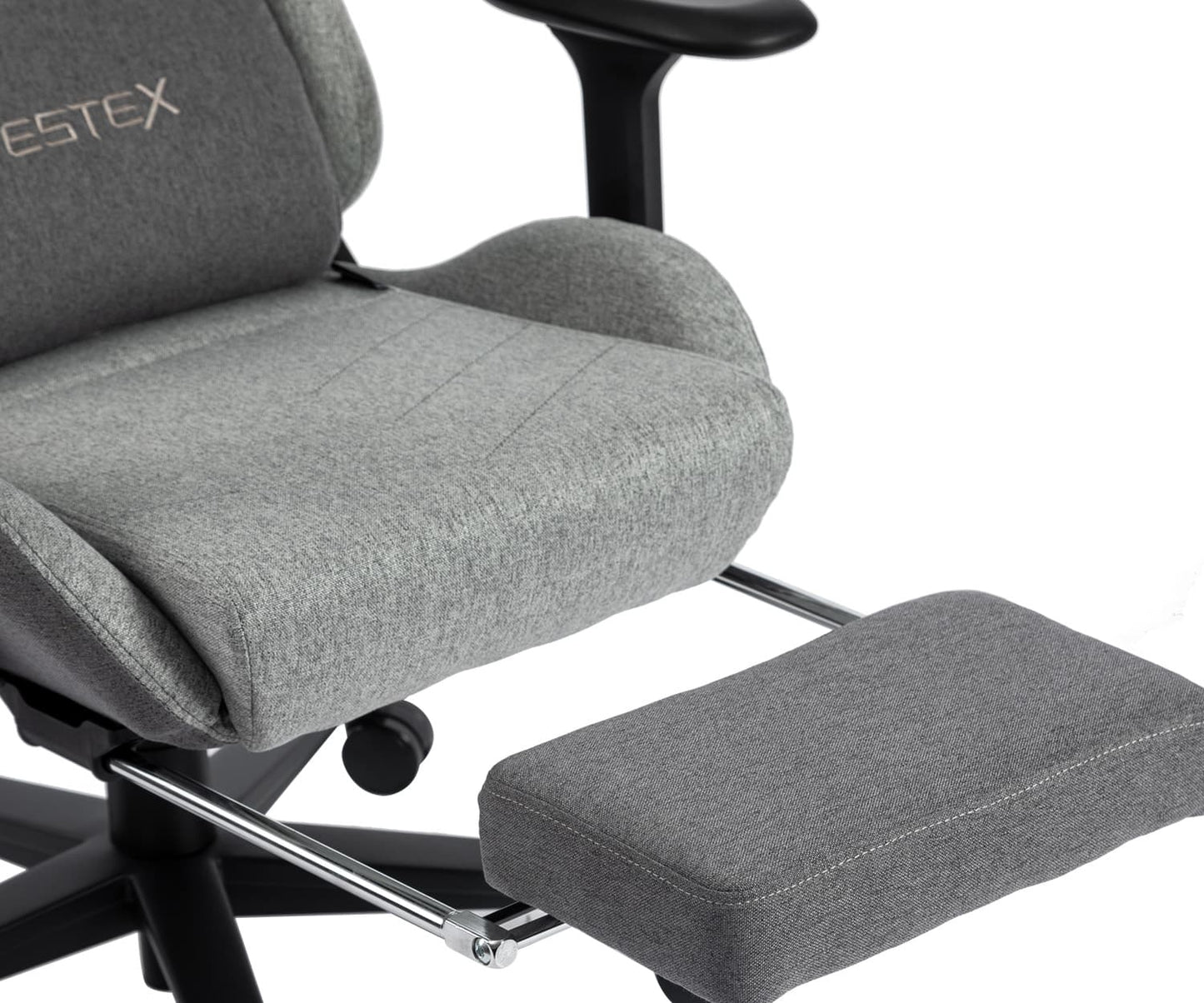 ゲーミングチェア VESTEX  S1 カラーファブリック フットレスト付 グレー