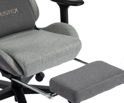 ゲーミングチェア VESTEX  S1 カラーファブリック フットレスト付 グレー