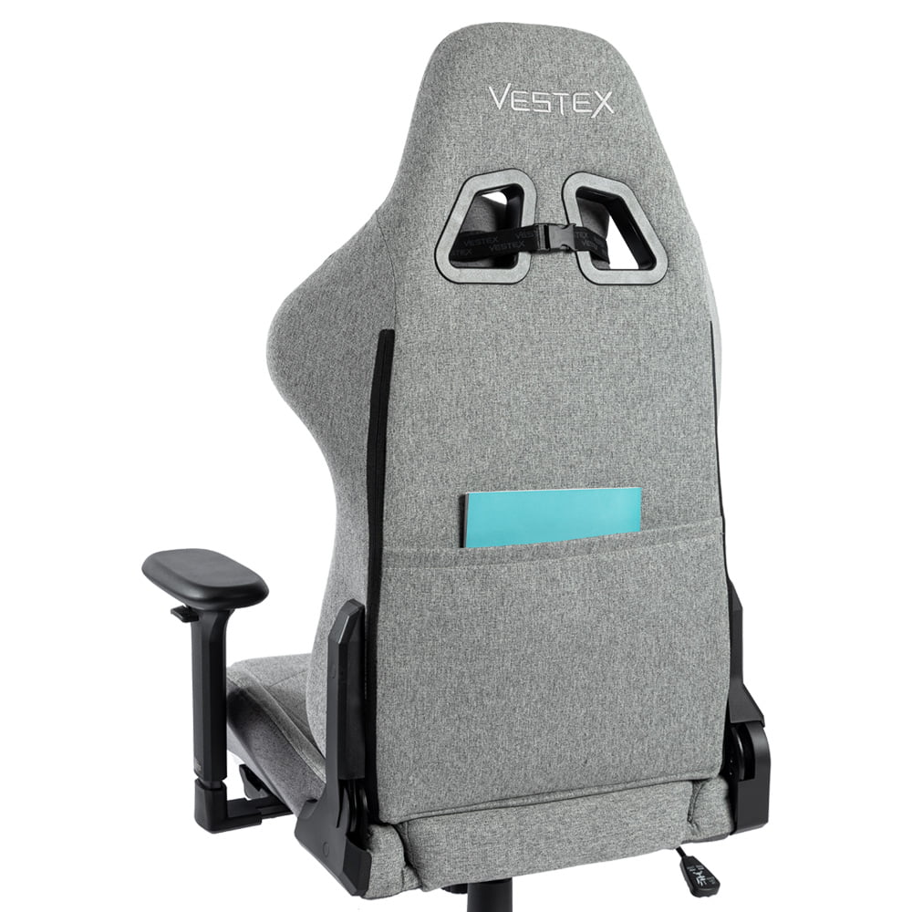 ゲーミングチェア VESTEX  S1 カラーファブリック フットレスト付 グレー