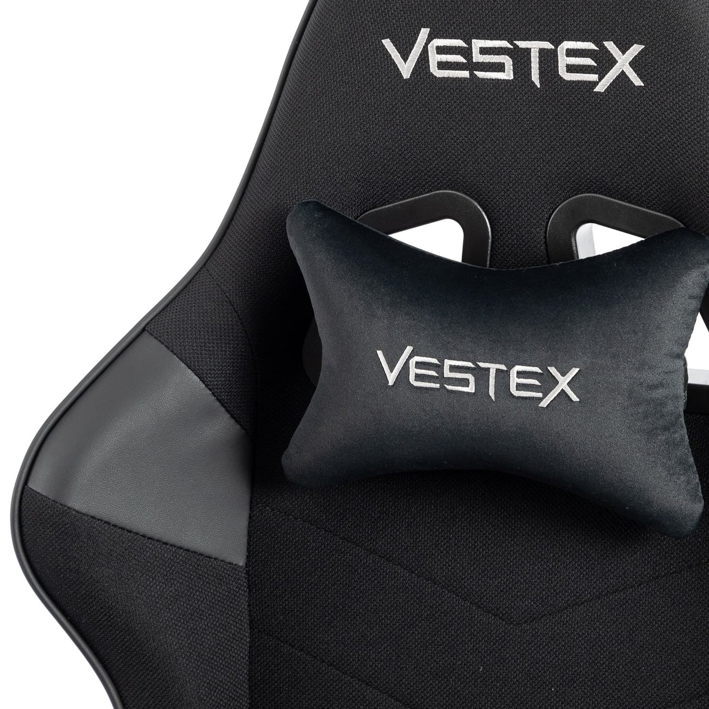 ゲーミングチェア VESTEX  S2 メッシュファブリック フットレスト付 ブラック