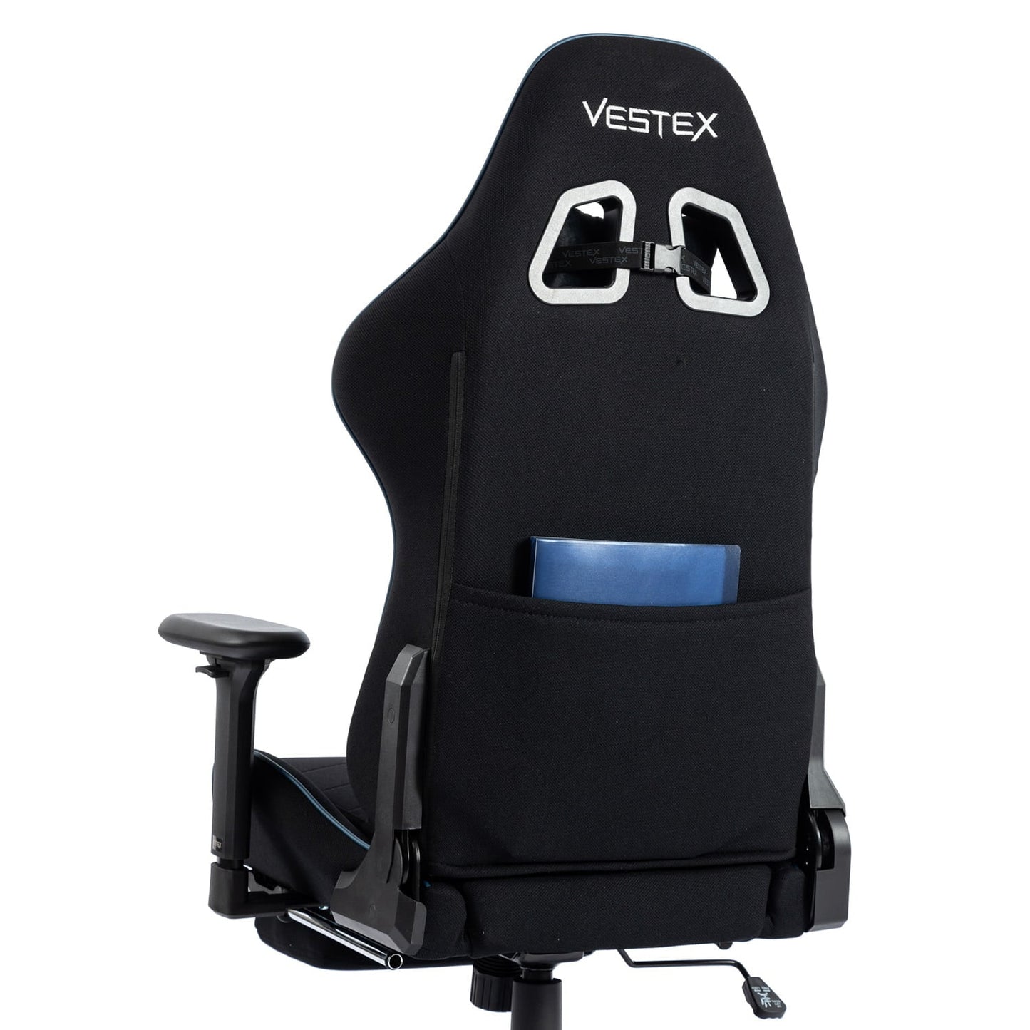 ゲーミングチェア VESTEX  S2 メッシュファブリック フットレスト付 ブラック