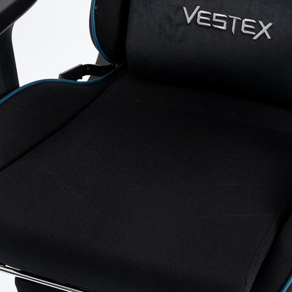 ゲーミングチェア VESTEX  S2 メッシュファブリック フットレスト付 ブルー