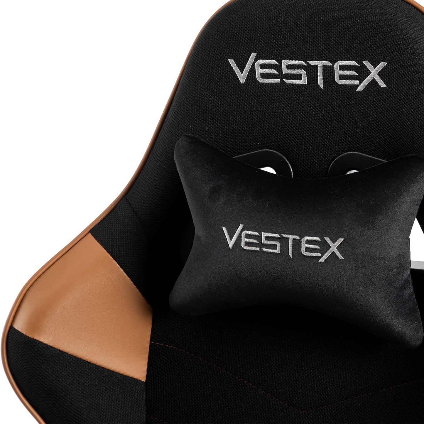 ゲーミングチェア VESTEX  S2 メッシュファブリック フットレスト付 ブラウン