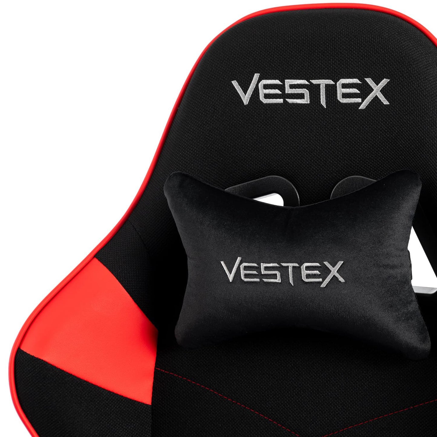 ゲーミングチェア VESTEX  S2 メッシュファブリック フットレスト付 レッド
