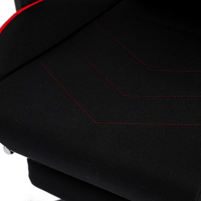 ゲーミングチェア VESTEX  S2 メッシュファブリック フットレスト付 レッド