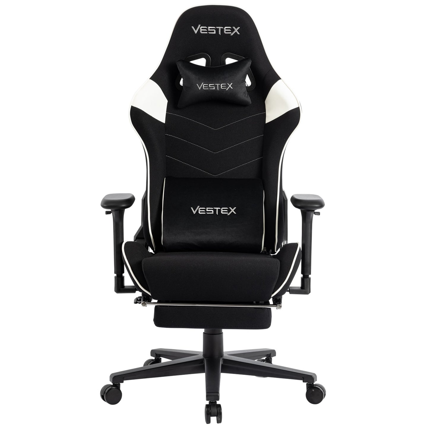 ゲーミングチェア VESTEX  S2 メッシュファブリック フットレスト付 ホワイト