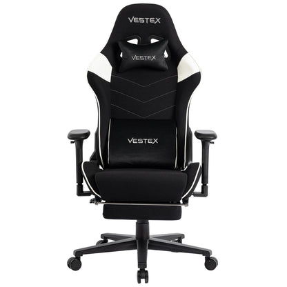 ゲーミングチェア VESTEX  S2 メッシュファブリック フットレスト付 ホワイト