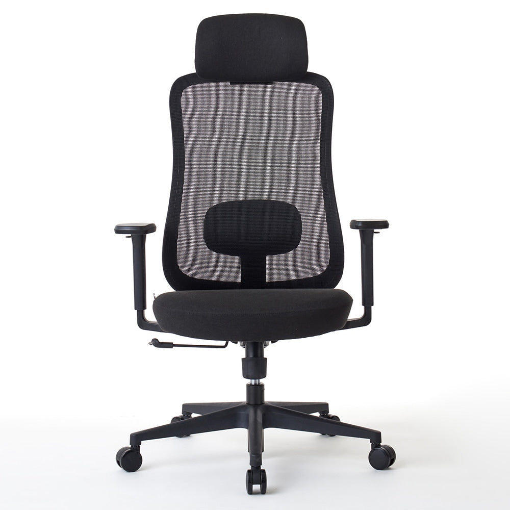 ワークチェア ROOM WORKS M2 シンプルベーシック ブラック/ブラック