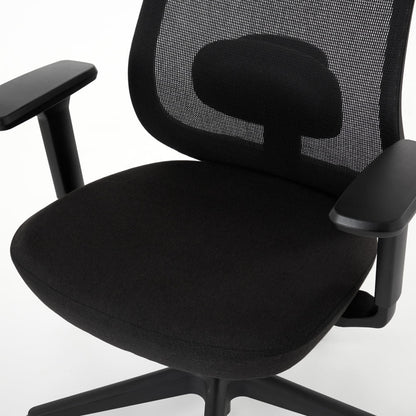 ワークチェア ROOM WORKS M2 シンプルベーシック ブラック/ブラック