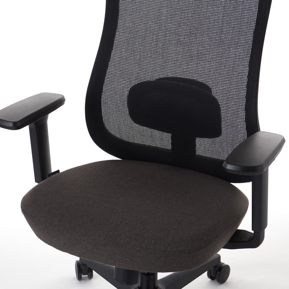 ワークチェア ROOM WORKS M2 シンプルベーシック ブラック/ブラウン