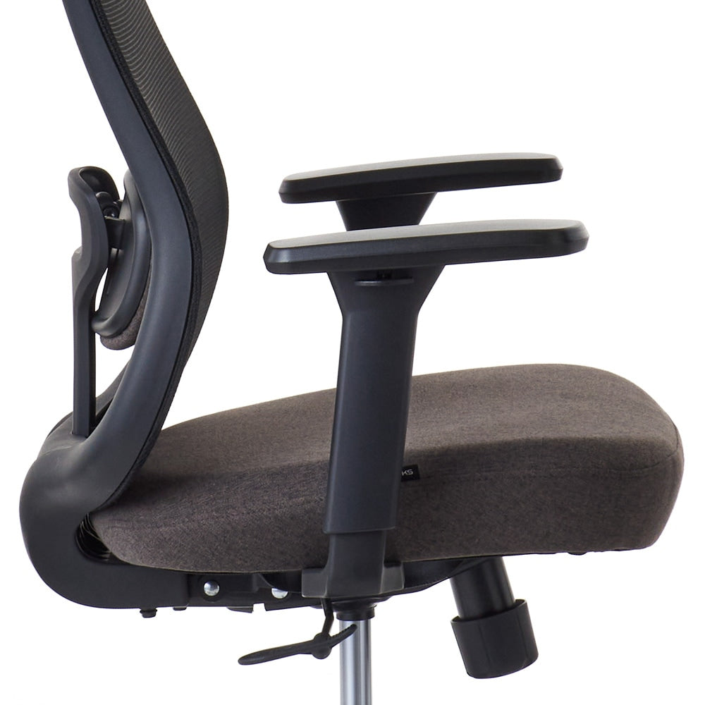 ワークチェア ROOM WORKS M2 シンプルベーシック ブラック/ブラウン