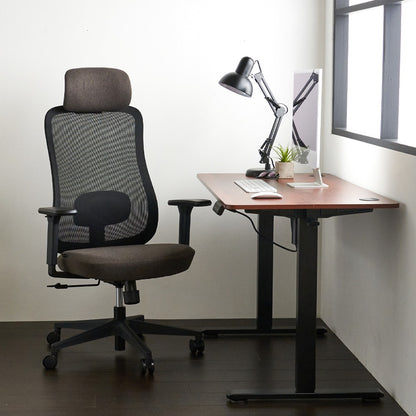 ワークチェア ROOM WORKS M2 シンプルベーシック ブラック/ブラウン