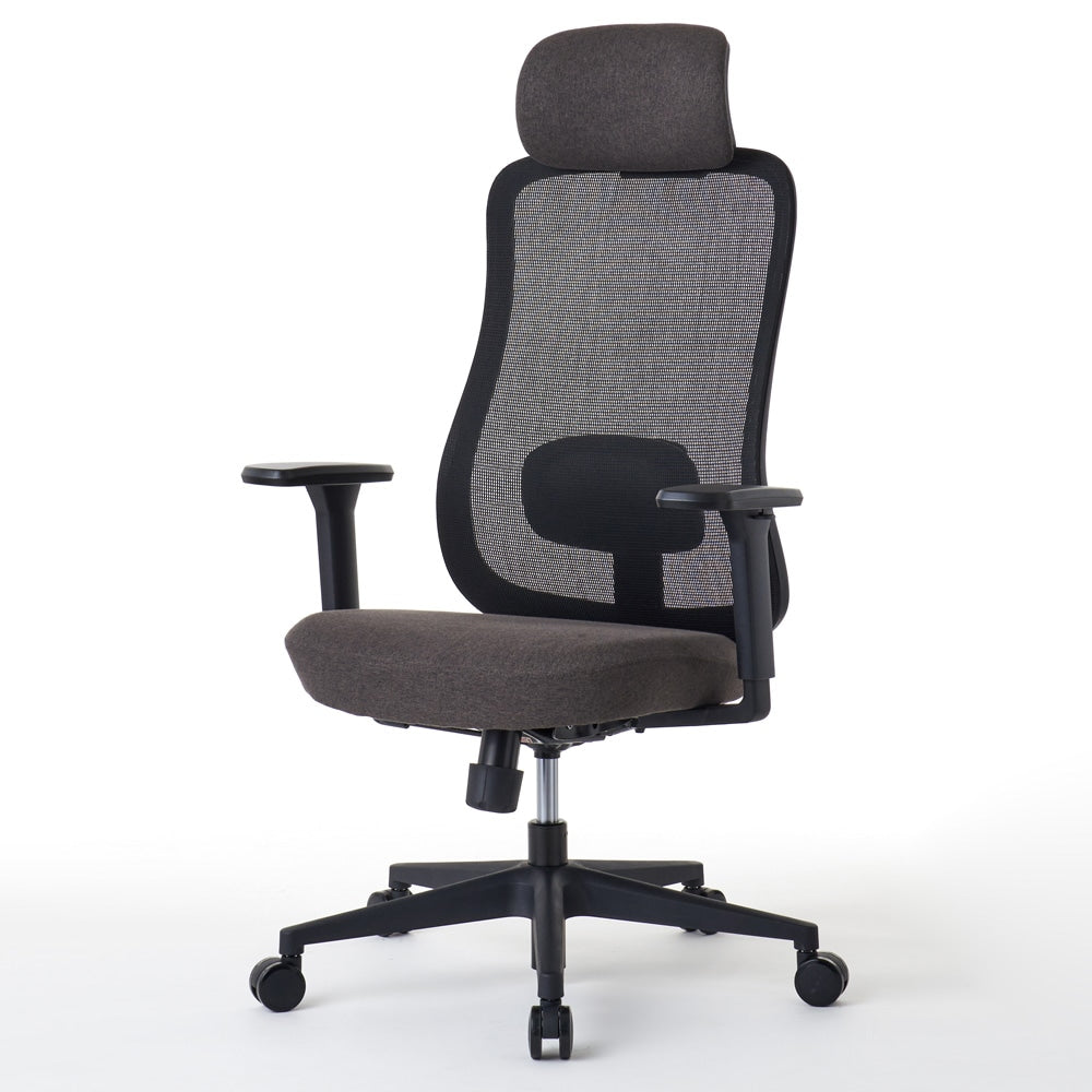 ワークチェア ROOM WORKS M2 シンプルベーシック ブラック/ブラウン