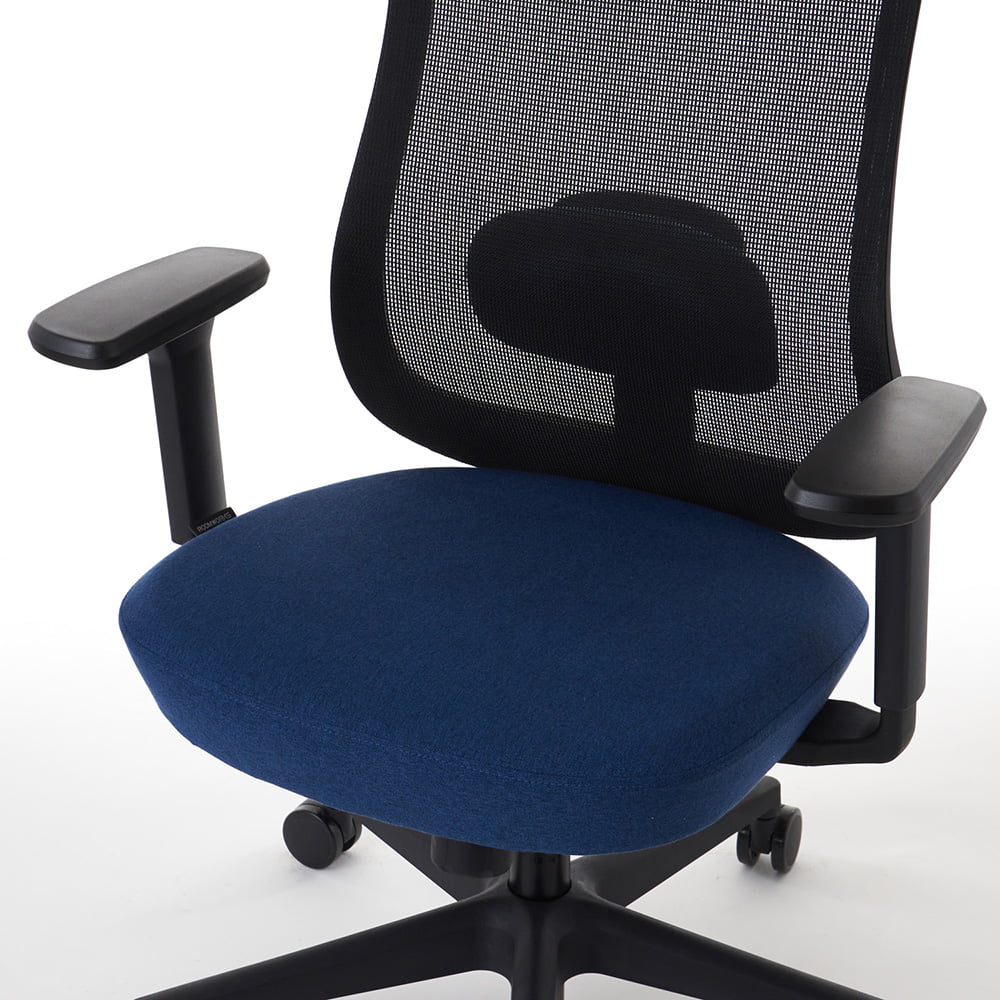 ワークチェア ROOM WORKS M2 シンプルベーシック ブラック/エメラルド