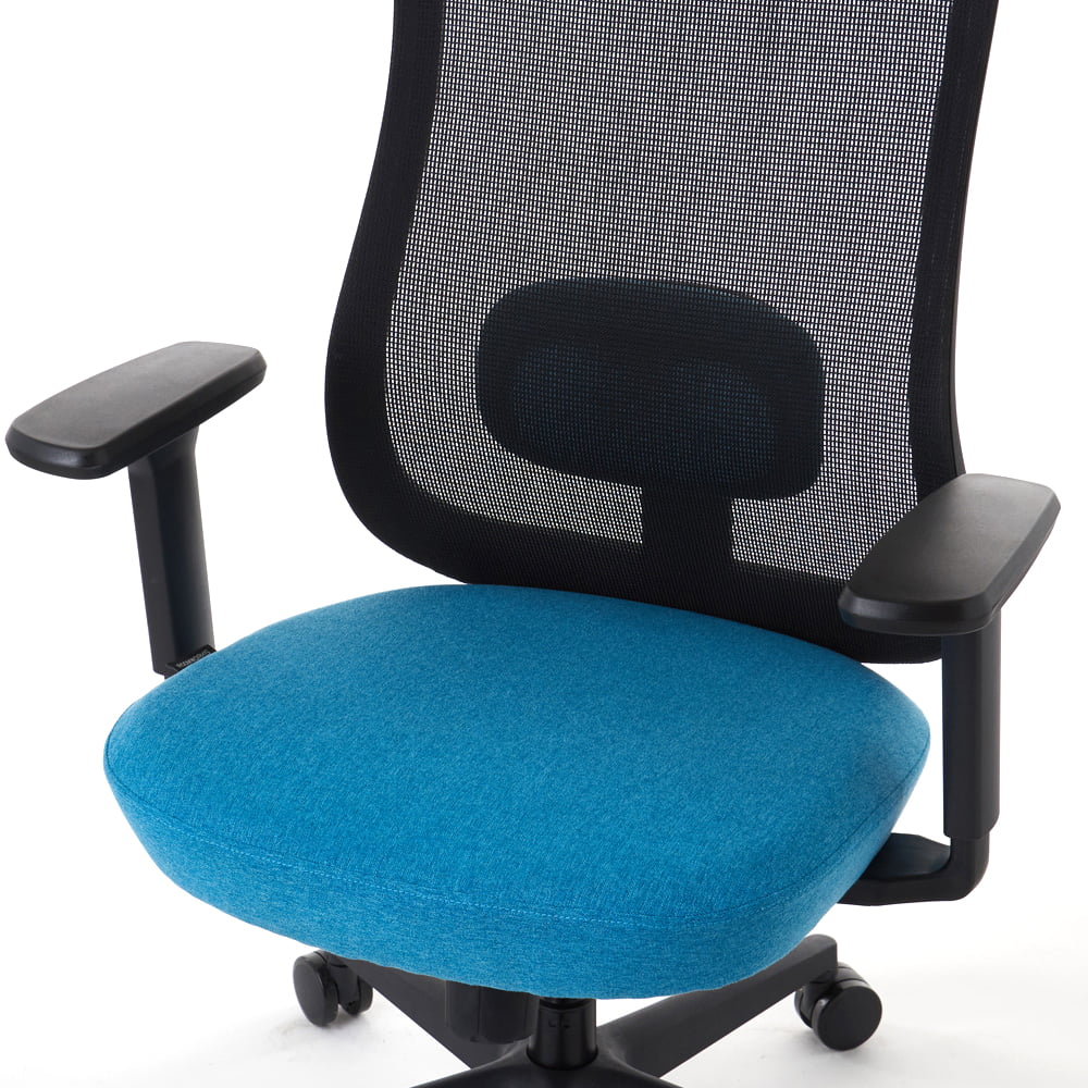 ワークチェア ROOM WORKS M2 シンプルベーシック ブラック/エメラルド