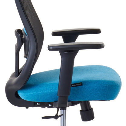 ワークチェア ROOM WORKS M2 シンプルベーシック ブラック/エメラルド