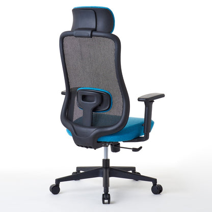 ワークチェア ROOM WORKS M2 シンプルベーシック ブラック/エメラルド