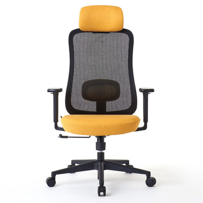 ワークチェア ROOM WORKS M2 シンプルベーシック ブラック/イエロー