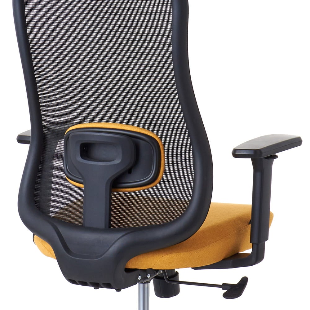 ワークチェア ROOM WORKS M2 シンプルベーシック ブラック/イエロー