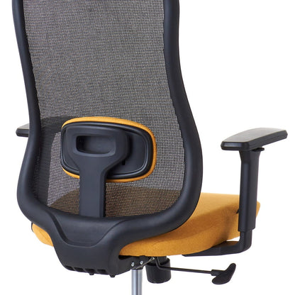 ワークチェア ROOM WORKS M2 シンプルベーシック ブラック/イエロー