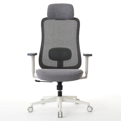 ワークチェア ROOM WORKS M2 シンプルベーシック ホワイト/グレー