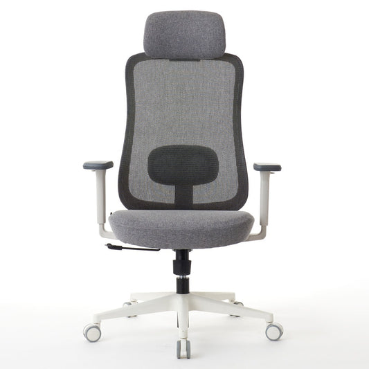 ワークチェア ROOM WORKS M2 シンプルベーシック ホワイト/グレー