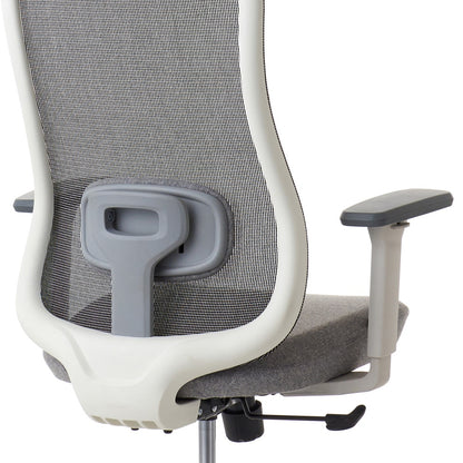 ワークチェア ROOM WORKS M2 シンプルベーシック ホワイト/グレー