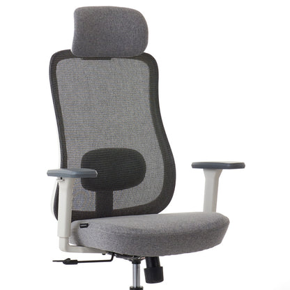 ワークチェア ROOM WORKS M2 シンプルベーシック ホワイト/グレー