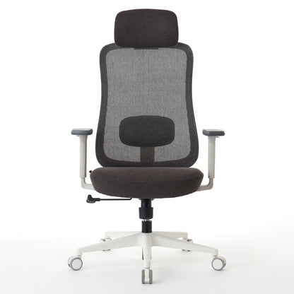 ワークチェア ROOM WORKS M2 シンプルベーシック ホワイト/ブラウン