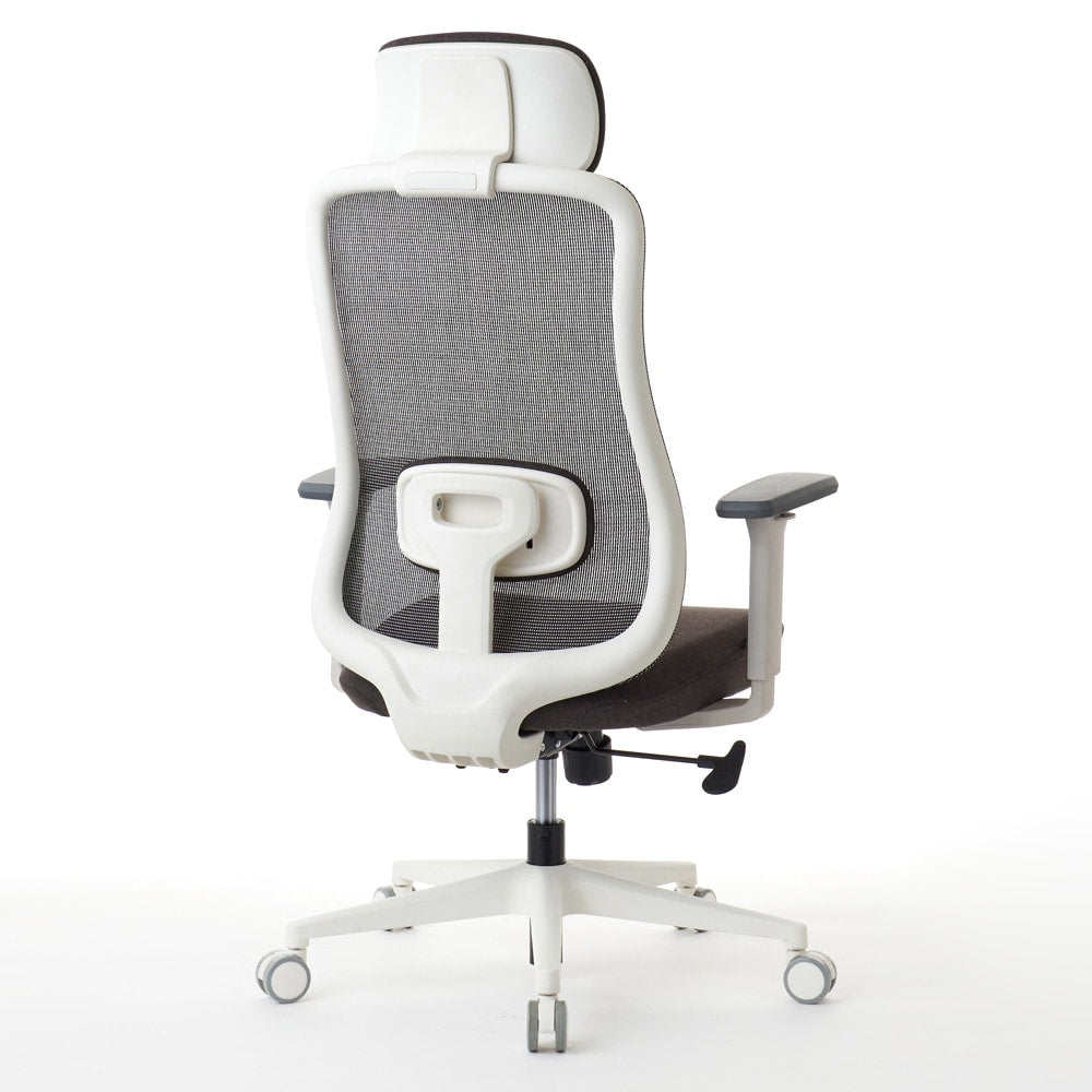 ワークチェア ROOM WORKS M2 シンプルベーシック ホワイト/ブラウン