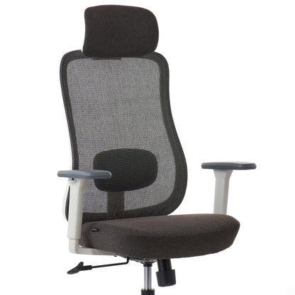 ワークチェア ROOM WORKS M2 シンプルベーシック ホワイト/ブラウン