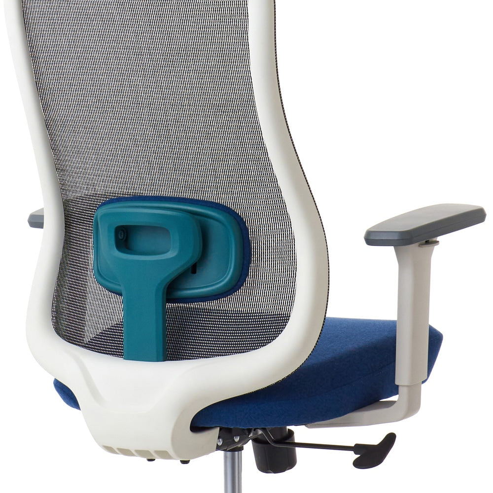 ワークチェア ROOM WORKS M2 シンプルベーシック ホワイト/ネイビー