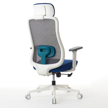 ワークチェア ROOM WORKS M2 シンプルベーシック ホワイト/ネイビー