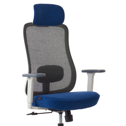 ワークチェア ROOM WORKS M2 シンプルベーシック ホワイト/ネイビー