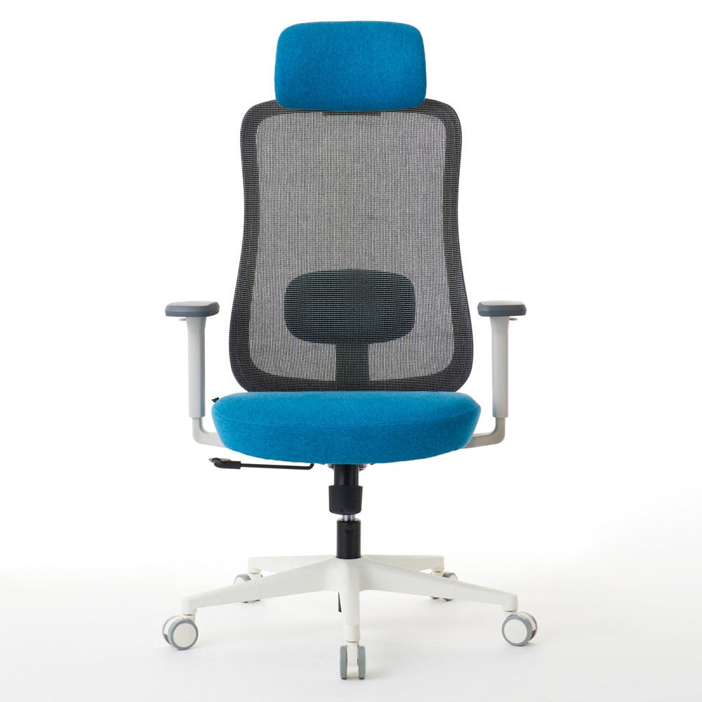 ワークチェア ROOM WORKS M2 シンプルベーシック ホワイト/エメラルド