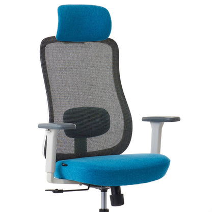 ワークチェア ROOM WORKS M2 シンプルベーシック ホワイト/エメラルド