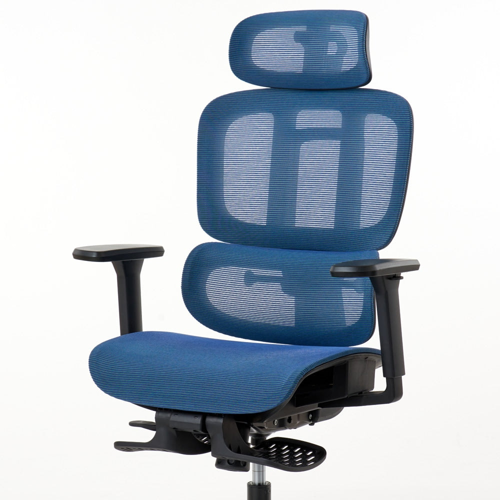 ワークチェア ROOM WORKS M5 多機能フルメッシュ ブルー