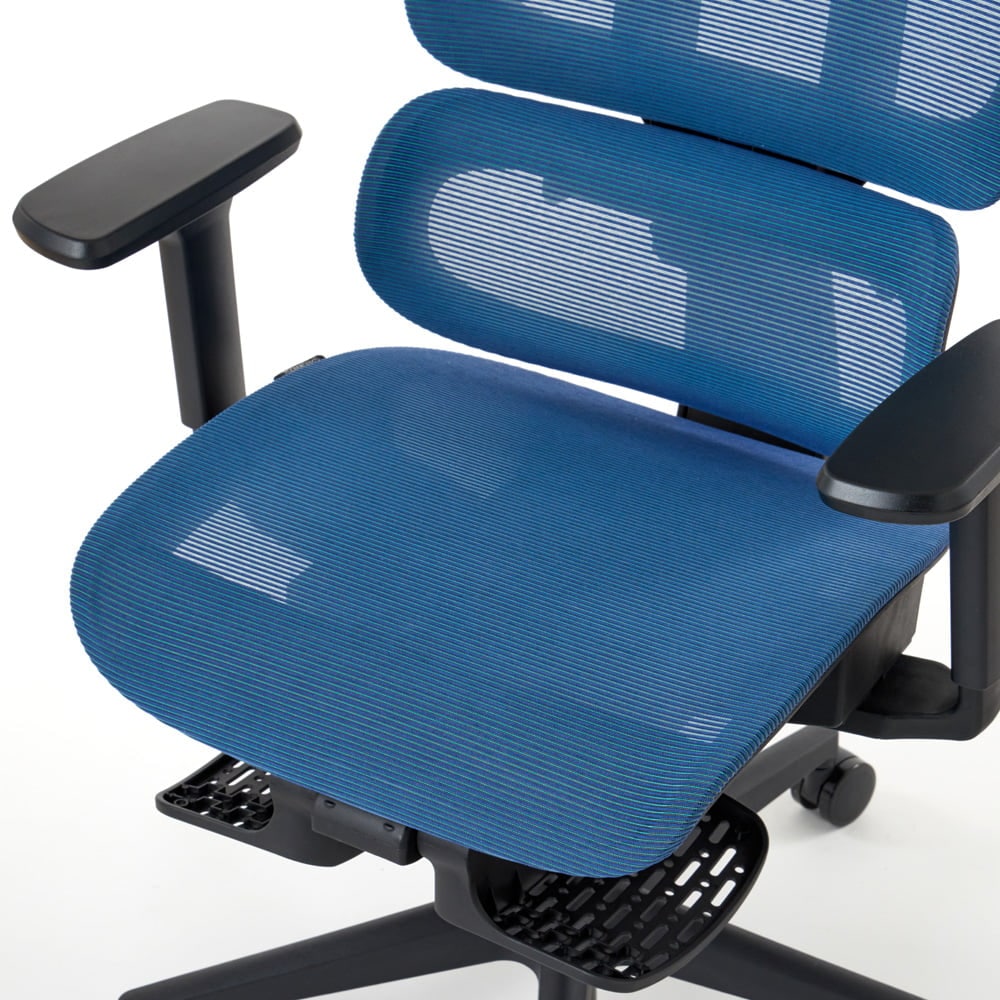 ワークチェア ROOM WORKS M5 多機能フルメッシュ ブルー