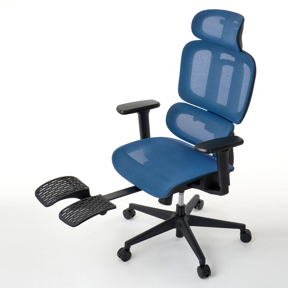 ワークチェア ROOM WORKS M5 多機能フルメッシュ ブルー