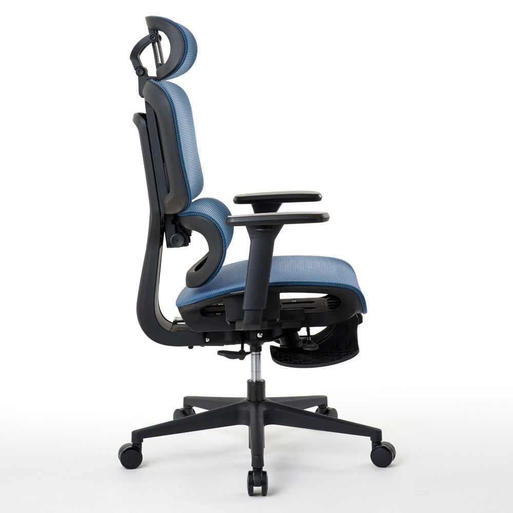 ワークチェア ROOM WORKS M5 多機能フルメッシュ ブルー
